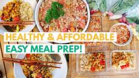 CHEAP EASY VEGAN MEAL PREP TO GET BACK ON TRACK & GET FIT