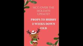 HCG over the holidays diet update 2 week 2 VLOGMAS #shorts | update